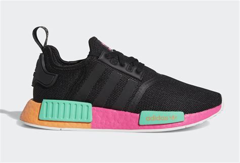 adidas pink and black nmd|adidas r1 black shock pink.